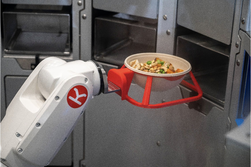 Wenn der Roboter die Reisschüssel füllt